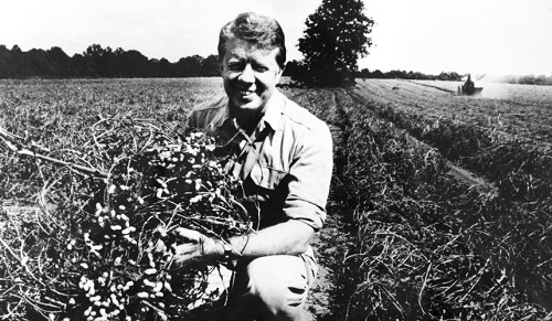Jimmy Carter on his peanut farm