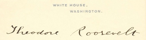 White House stationary - Roosevelt